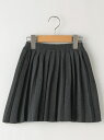 SHIPS KIDS SHIPS KIDS:<洗える>ニット プリーツ スカート(100~130cm) シップス スカート キッズスカート グレー ネイビー【送料無料】