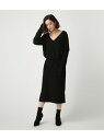 【SALE/70%OFF】AZUL by moussy 両Vネックブラウジングニットワンピース アズールバイマウジー ワンピース【RBA_S】【RBA_E】