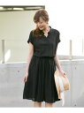 【SALE/30%OFF】ROSSO スタンドカラーギャザーワンピース アーバンリサーチロッソ ワンピース【RBA_S】【RBA_E】【送料無料】