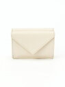 L LEATHER 《L LEATHER》レザーミニウォレット ロゼリープ 財布/小物 財布 ベージュ ブラック イエロー【送料無料】
