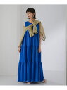 【SALE/30%OFF】KBF 【WEB/一部店舗限定】ティアードマキシカットワンピース ケービーエフ ワンピース ワンピースその他 ブルー ブラウン ブラック【送料無料】
