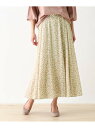 【SALE/30%OFF】SHOO・LA・RUE 花柄ゴアードスカート シューラルー スカート ロングスカート ホワイト イエロー ネイビー