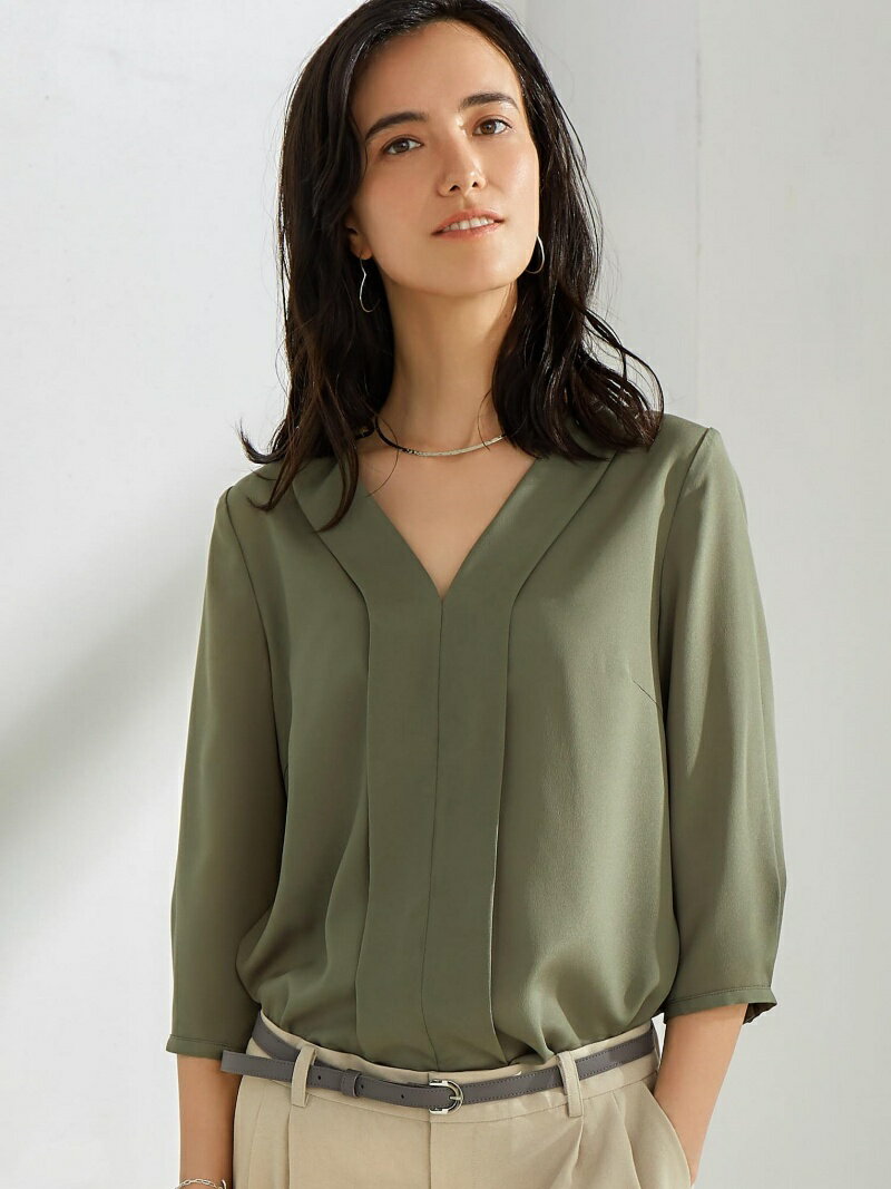 【SALE／30%OFF】UNITED ARROWS green label relaxing D キリカエVネック ジャケイン ブラウス ユナイテッドアローズ グリーンレーベルリラクシング シャツ/ブラウス【RBA_S】【RBA_E】【送料無料】