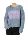 【SALE/50%OFF】AZUL by moussy ハンドメイドバイカラーローゲージニットプルオーバー アズールバイマウジー ニット【RBA_S】【RBA_E】