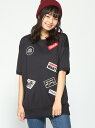Janiss ワッペン付チュニックTEE ジャニス カットソー