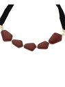 【SALE/60%OFF】pink adobe ベロア×アクリルショートネックレス ジ エンポリアム アクセサリー【RBA_S】【RBA_E】