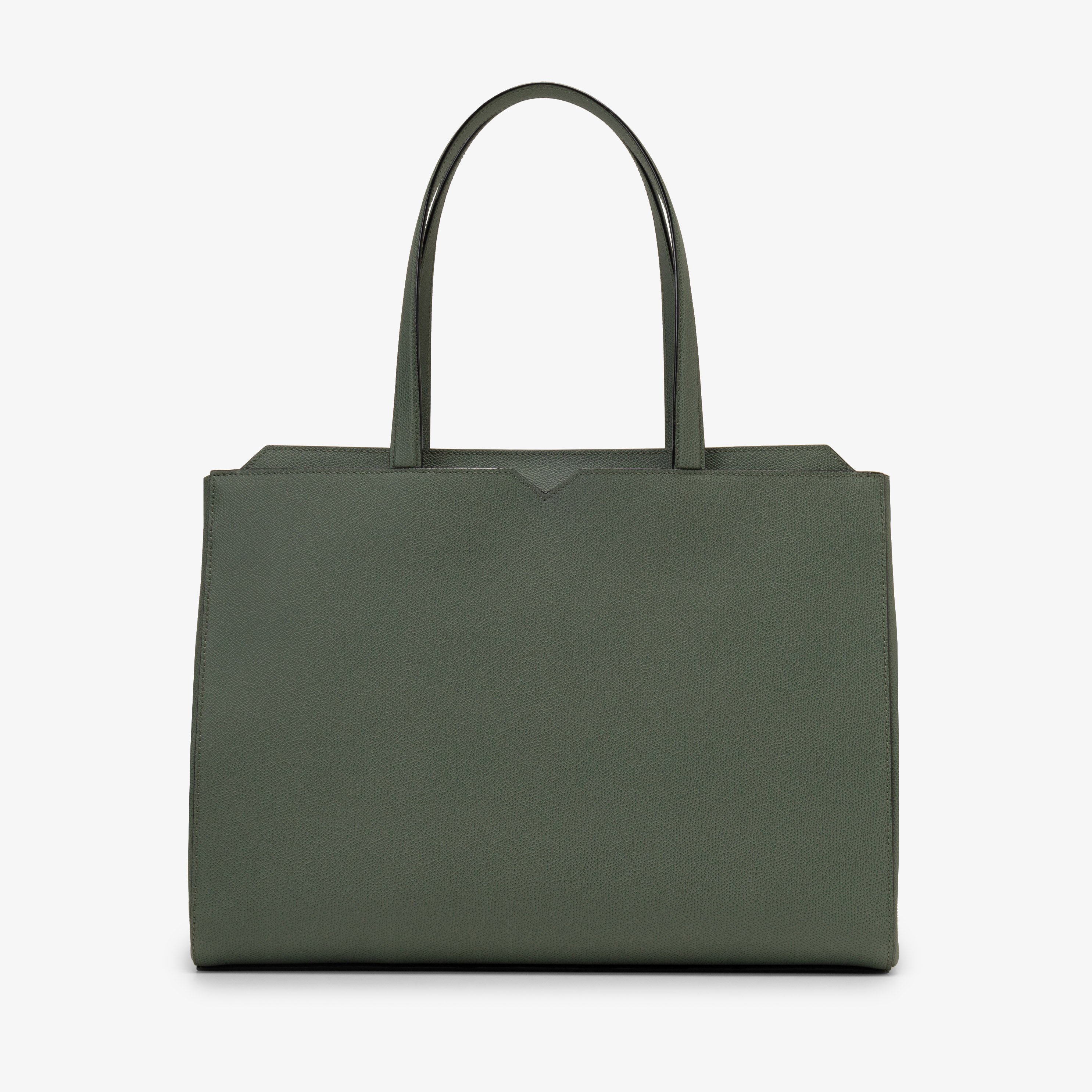 Valextra 【公式】Vライン ホリゾンタル ショッピングバッグ ヴァレクストラ バッグ トートバッグ グリーン【送料無料】