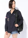 【SALE/66%OFF】WEGO 【WEGO】(L)ワッペンミリタリーシャツ ウィゴー シャツ/ブラウス【RBA_S】【RBA_E】