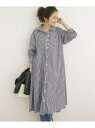 Sonny Label Aラインストライプシャツワンピース サニーレーベル ワンピース【先行予