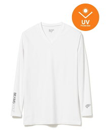 BEAMS GOLF ORANGE LABEL 【UVカット】＜MEN＞BEAMS GOLF ORANGE LABEL / Vネック コンプレッションシャツ ビームス ゴルフ インナー・ルームウェア その他のインナー・ルームウェア ホワイト ブラック ネイビー【送料無料】