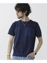 【SALE/30%OFF】nano・universe //ランダムリンクスニット S/S ナノユニバース カットソー【RBA_S】【RBA_E】【送料無料】