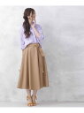 【SALE/10%OFF】nano・universe コットンナイロンボリュームスカート ナノユニバース