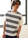 【SALE/50%OFF】UNITED ARROWS green label relaxing KC BOR CLOTH/COMBI C/N サマーニット / Tシャツ ユナイテッドアローズ グリーンレーベルリラクシング ニット【RBA_S】【RBA_E】【送料無料】