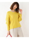【SALE/66%OFF】grove 袖フリルVネックニット...