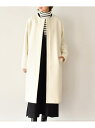 【SALE/50%OFF】UNTITLED レーヌモッサーノーカラーコート アンタイトル コート/ジャケット ノーカラージャケット ホワイト グリーン ネイビー【送料無料】