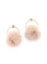 【SALE/60%OFF】MERCURYDUO フープ×ミンクファーピアス マーキュリーデュオ アクセサリー【RBA_S】【RBA_E】