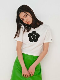 LILY BROWN 【WEB限定カラー】【LILY BROWN*MARY QUANT】バリエーションクロップドTシャツ <strong>リリーブラウン</strong> トップス カットソー・Tシャツ ブラック ホワイト オレンジ【送料無料】