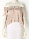 【SALE/45%OFF】Satin Offshoulder Blouse トゥデイフル シャツ/ブラウス【RBA_S】【RBA_E】【送料無料】
