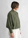 SETTO SETTO/(W)BS OKKAKE SHIRT ブルーウォール シャツ/ブラウス 長袖シャツ グリーン ホワイト【送料無料】