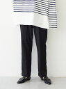 CRAFT STANDARD BOUTIQUE センタープレスサブリナパンツ クラフトスタンダードブティック パンツ/ジーンズ フルレングス ブラック イエロー【送料無料】