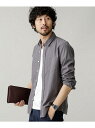【SALE/40%OFF】nano・universe 起毛ピンドットレギュラーカラーシャツ ナノユニバー