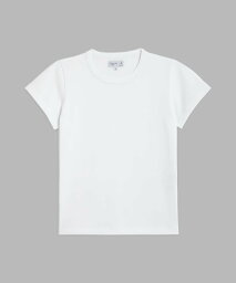 agnes b. FEMME J000 TS コットン ベーシックTシャツ <strong>アニエスベー</strong> トップス カットソー・Tシャツ ホワイト【送料無料】