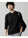 【SALE/50%OFF】衿配色レイヤードVネックニット ナノユニバース ニット【RBA_S】【RB