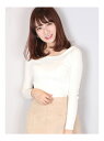【SALE/20%OFF】dazzlin バックレースリブニットトップス ダズリン ニット【RBA_S】【RBA_E】【送料無料】