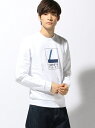 【SALE/37%OFF】LACOSTE Lグラフィックプリントクルーネックスウェット ラコステ カットソー【RBA_S】【RBA_E】【送料無料】