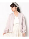 【SALE/50%OFF】ROPE' PICNIC サテンリブブルゾン ロペピクニック コート/ジャケット【RBA_S】【RBA_E】【送料無料】