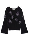 Lily Brown 刺繍ニットトップス リリーブラウン【先行予約】*【送料無料】