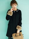 【SALE/23%OFF】31 Sons de mode ロングビーバービジューノーカラーコート トランテアン ソン ドゥ モード コート/ジャケット【RBA_S】【RBA_E】【送料無料】