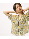【SALE/50%OFF】AZUL by moussy アロハプリント半袖シャツ アズールバイマウジー シャツ/ブラウス【RBA_S】【RBA_E】