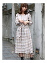 【SALE/70%OFF】dazzlin 2wayチェックロングワンピース ダズリン ワンピース【RBA_S】【RBA_E】