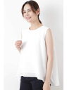【SALE/55%OFF】HUMAN WOMAN 麻調合繊ワッシャーブラウス ヒューマン ウーマン シャツ/ブラウス シャツ/ブラウスその他 ホワイト ネイビー【送料無料】
