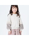 【SALE/40%OFF】COMME CA ISM フェイクファー使いプルオーバー コムサイズム カットソー スウェット ベージュ ホワイト