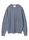 【SALE/50%OFF】B:MING by BEAMS ビーミング by ビームス / タスマニア ミックス ケーブルニット BEAMS ビームス ビーミング ライフストア バイ ビームス ニット 長袖ニット ブルー グレー ネイビー【送料無料】