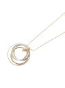 OFUON サークルロングネックレス オフオン アクセサリー ネックレス ゴールド