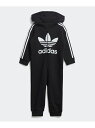 【SALE/30%OFF】adidas Originals トレフォイル フーデッド ロンパース / アディダスオリジナルス(キッズ/子供用) アディダス マタニティー/ベビー ロンパース/カバーオール ブラック【送料無料】