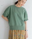 【SALE/15%OFF】coen CVCインレイドルマンショートスリーブスウェット コーエン カットソー スウェット ブラック ホワイト ベージュ オレンジ パープル