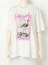 【SALE/49%OFF】フラミンゴ デッキ Tシャツ ロデオクラウンズワイドボウル カットソー【RBA_S】【RBA_E】