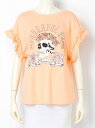 【SALE/33%OFF】袖フリル ローズスカル Tシャツ ロデオクラウンズワイドボウル カットソー【RBA_S】【RBA_E】