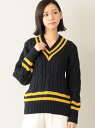 【SALE/50%OFF】MP STORE クリケットニット マッキントッシュ フィロソフィー シャツ/ブラウス シャツ/ブラウスその他 ネイビー ホワイト【送料無料】