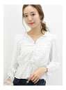 【SALE/60%OFF】dazzlin ぷっくりフラワーブラウス ダズリン シャツ/ブラウス【RBA_S】【RBA_E】