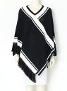 【SALE/40%OFF】Mannequins JAPON ラインフリンジバハポポンチョ エディット ユア ワードローブ ニット【RBA_S】【RBA_E】【送料無料】