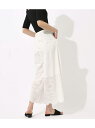 【SALE/20%OFF】AZUL by moussy エンブロイダリースカラップパンツ アズールバイマウジー パンツ/ジーンズ【RBA_S】【RBA_E】【送料無料】