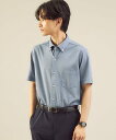 【SALE/50%OFF】UNITED ARROWS green label relaxing <green label relaxing> バーズアイ ボタンダウン 半袖 シャツ ユナイテッドアローズ アウトレット シャツ/ブラウス 長袖シャツ ネイビー ホワイト ブルー