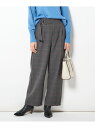 【SALE/30%OFF】le.coeur blanc ウールライクチェックワイドパンツ ルクールブラン パンツ/ジーンズ ワイド/バギーパンツ ブラック ブラウン【送料無料】