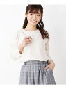 pink adobe レースネックプルオーバー ピンクアドベ カットソー