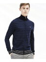【SALE/37%OFF】LACOSTE (M)ボーダージップアップスタイルセーター ラコステ ニット【RBA_S】【RBA_E】【送料無料】